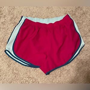 Nike Tempo Women's Fuchsia and Blue Athletic Shorts